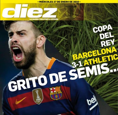Portadas digitales de DIEZ de este miércoles 27 de enero del 2016