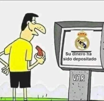 Los memes revientan a Real Madrid y Florentino Pérez por la 'enésima' ayuda del VAR en España
