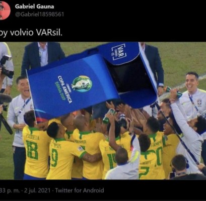 El VAR es el gran protagonista de los memes luego de que Brasil eliminó a Chile de la Copa América
