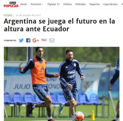 Así amanecieron las portadas en la última fecha para clasificar al Mundial de Rusia