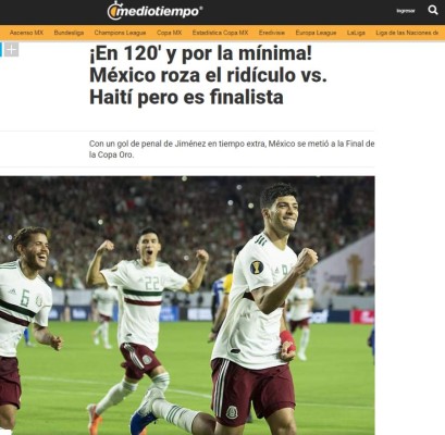 La prensa internacional tilda de 'bochornoso' el triunfo de México sobre Haití&nbsp;&nbsp;&nbsp;