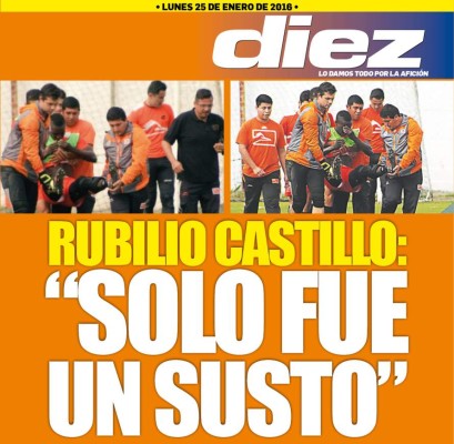 Portadas digitales de DIEZ de este lunes 25 de enero
