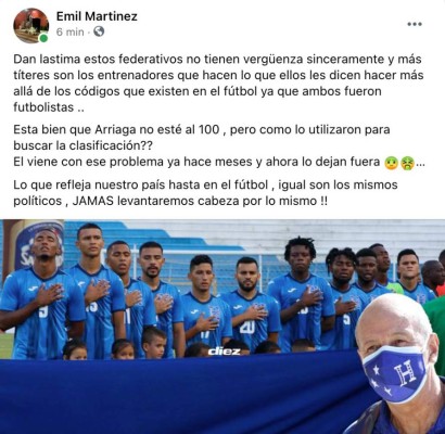 Controversia por ausencia de Kervin Arriaga en la 'H': 'No sabía que era un crack insustituible'