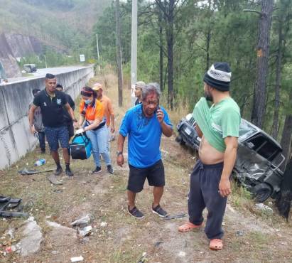 Ramón Maradiaga, técnico del Platense, sufre accidente de transito en el sector de Zambrano; tiene heridas leves