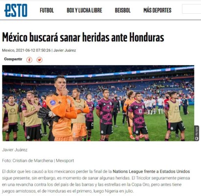 Lo que dice la prensa mexicana sobre el duelo de hoy ante Honduras: 'A sacarse la espina'
