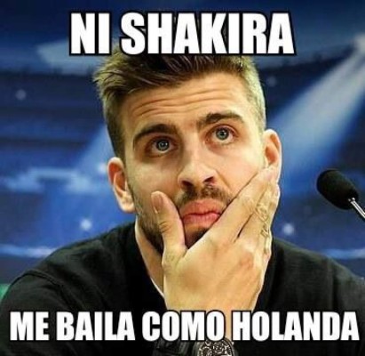 Piqué terminó pensando en los bailes de Shakira