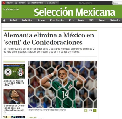 Prensa mexicana no perdona al Tri: Lo nuestro solo es soñar