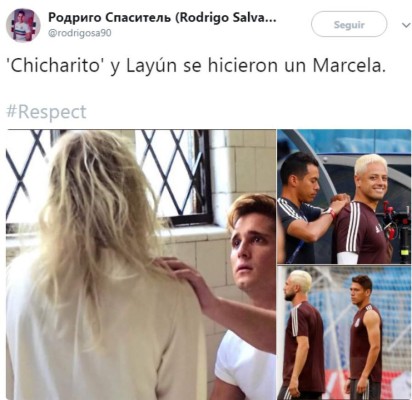 Los mejores memes del cambio de 'look' de Chicharito Hernández y Layún previo al juego con Brasil