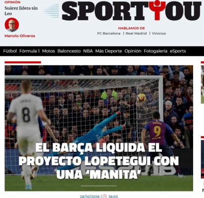 Lo que dice la prensa sobre el Barcelona-Real Madrid: 'A la calle'