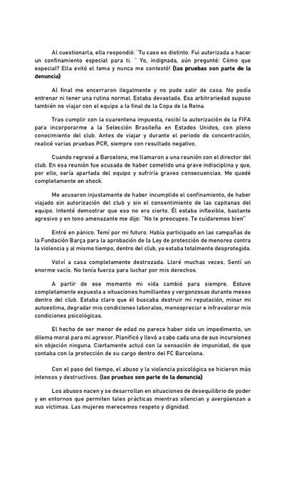 Escándalo: Gio Queiroz denuncia haber sufrido “acoso” en el Barcelona y publica una carta para contar todo