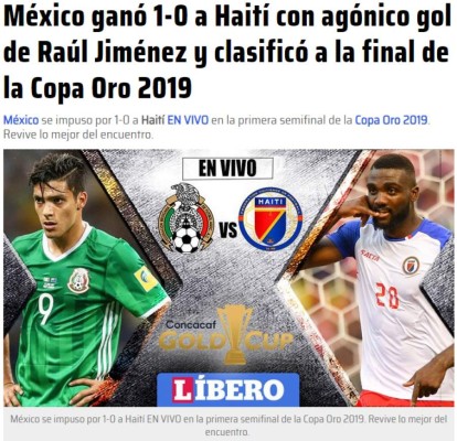 La prensa internacional tilda de 'bochornoso' el triunfo de México sobre Haití&nbsp;&nbsp;&nbsp;