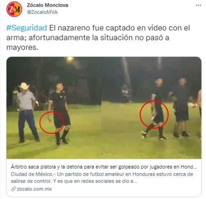'Barbaridad en Honduras': La repercusión mundial que generó el árbitro que sacó una pistola en Copán&nbsp;&nbsp;