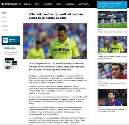 Prensa Española se rinde ante Choco Lozano tras 'maravilla' ante Villarreal