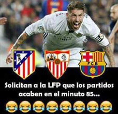 Los memes para Real Madrid y Sergio Ramos tras agónico empate