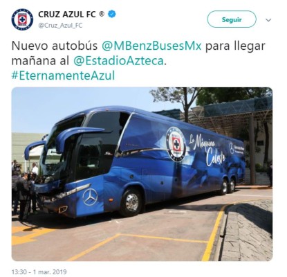¡De lujo! El nuevo e imponente autobús de Cruz Azul patrocinado por Mercedes-Benz&nbsp;&nbsp;&nbsp;