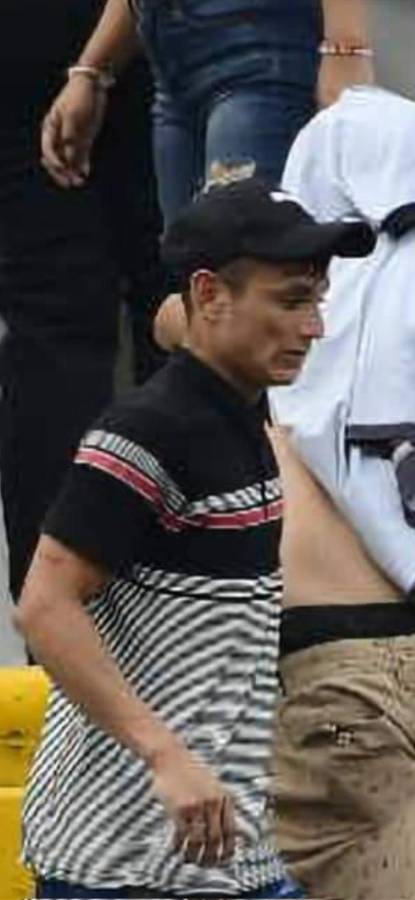 Lo identifican: Cámaras del 911 le hicieron persecución al sujeto que agredió a la mujer policía en el Real España - Motagua