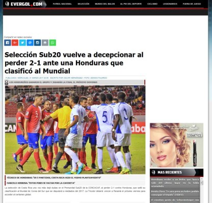 FIFA destaca clasificación de Honduras a Corea y esto dice la prensa tica