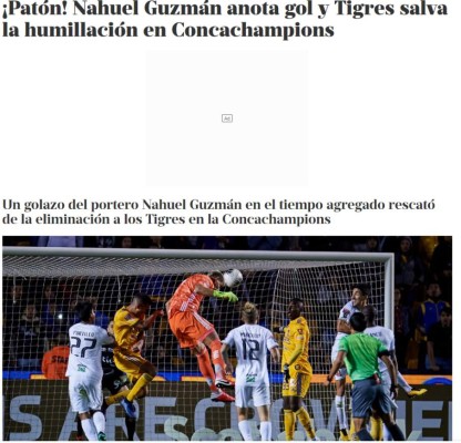 Lo que dice la prensa mexicana y mundial de los sufridos triunfos de América y Tigres en Concachampions