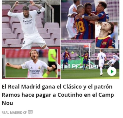 'Inquietante sospecha y vuelve siempre', la prensa mundial sobre el 'asalto' del Real Madrid al Barcelona