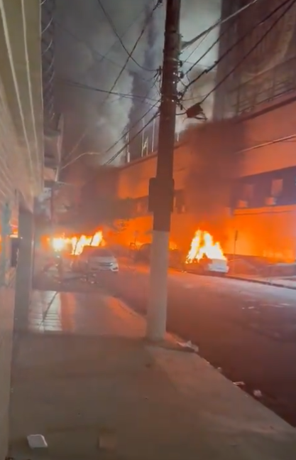 Drama en Brasil: Santos descendió y sus aficionados incendiaron las calles de la ciudad y el carro de un jugador