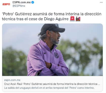 Liga MX: Raúl “Potro” Gutiérrez será el entrenador interino de Cruz Azul tras el cese de Diego Aguirre