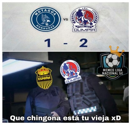 Los memes destrozan al Motagua tras caer en el clásico ante Olimpia en Comayagua