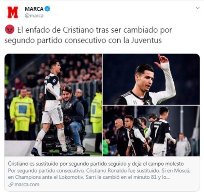 Lo que dice la prensa internacional sobre la nueva sustitución de Cristiano Ronaldo: 'No sucedía desde 2016'