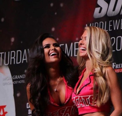 Las hermosas chicas del ring en la pelea Canelo-Golovkin