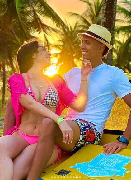 Las lujosas vacaciones del jugador del Olimpia Yan Maciel junto a la hermosa Patricia Cavalheiro en Brasil