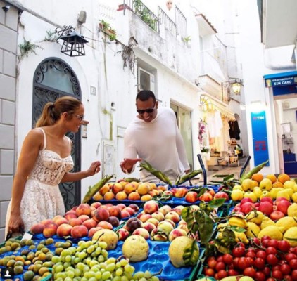 Las románticas vacaciones de Jennifer López y Alex Rodríguez en Italia