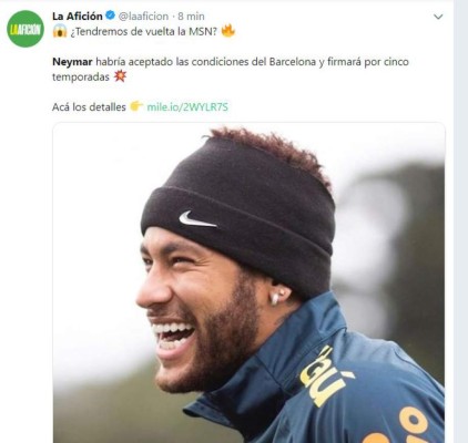 Lo que dice la prensa mundial del fichaje de Neymar de vuelta al Barcelona