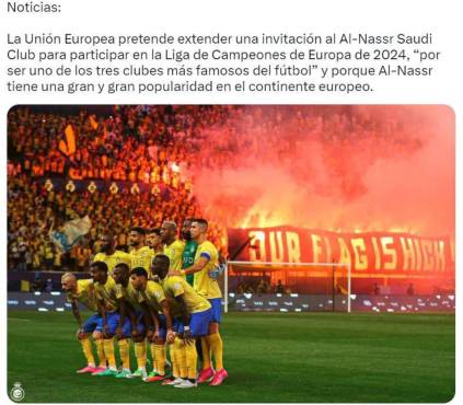 Cristiano Ronaldo volverá a jugar en la Champions: El motivo por el qué el Al-Nassr participaría en Europa