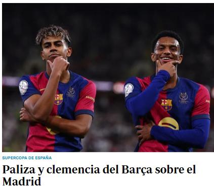 Barcelona volvió a humillar al Real Madrid y la prensa reacciona: “Ridículo; deben dar gracias que solo fueron cinco”