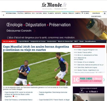 PORTADAS: Así titulan los diarios la eliminación de Argentina de Messi de Rusia 2018