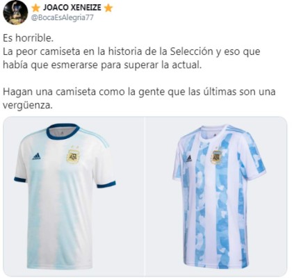 'Parece chaleco de perros': Tildan de horrible la polémica nueva camisa de Messi y Argentina para 2021&nbsp;&nbsp;