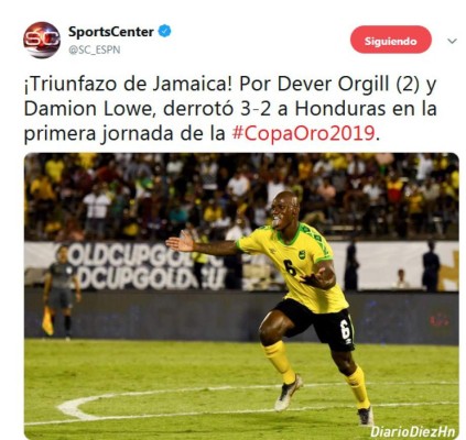 Así ve la prensa internacional la derrota de Honduras ante Jamaica en Copa Oro
