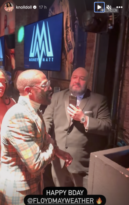 ¡Desafió el clima de Londres! La sensual Ivana Knoll pasó una noche increíble junto a Floyd Mayweather: su sexy outfit