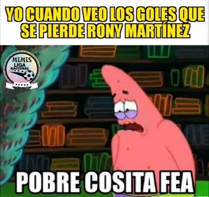 Divertidos memes atacan al Real España y Rony Martínez, Olimpia es alabado