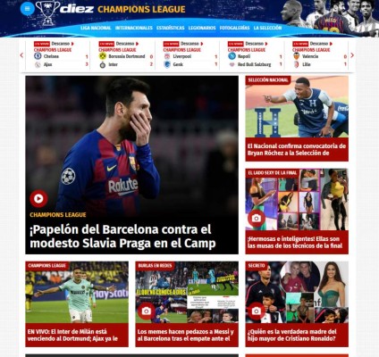 Prensa de España atiza contra Barcelona tras empate contra Slavia Praha en Champions