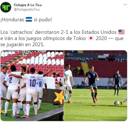 '¡Duele de envidia!', los titulares de los ticos y medios internacionales tras la clasificación de Honduras los Juegos Olímpicos de Tokio 2021&nbsp;&nbsp;&nbsp;
