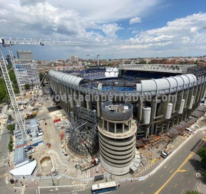 Irreconocible: Así se ve el Santiago Bernabéu a una semana del regreso del Real Madrid