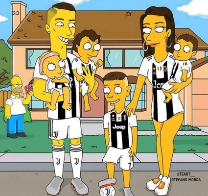 Imperdible: Así se ven Messi, Cristiano Ronaldo y las estrellas del fútbol en los Simpsons