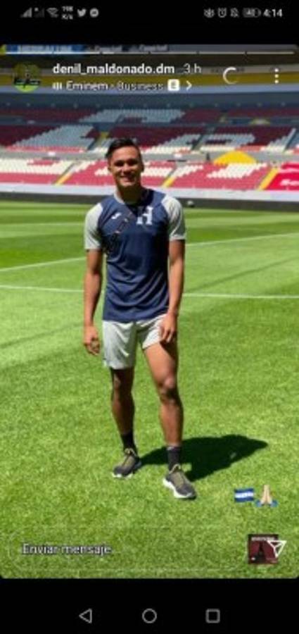 Jugadores Sub-23 de Honduras muestran el lado íntimo del reconocimiento de cancha del estadio Jalisco