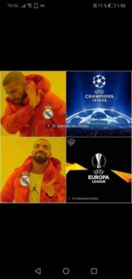 ¿A la Europa League? Los memes vuelan las redes tras la derrota del Real Madrid en Champions