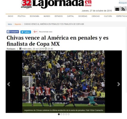 Portadas en México tras la humillación de las Chivas al América: 'Centenariazo'