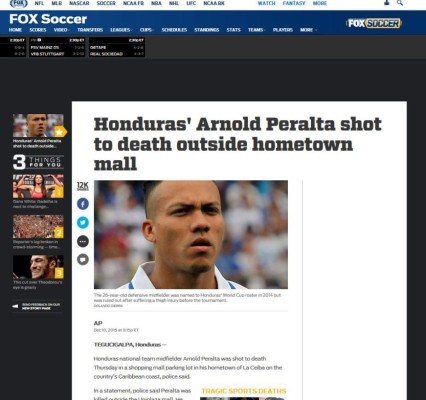 Honduras, en boca de todo el mundo por asesinato de Arnold Peralta