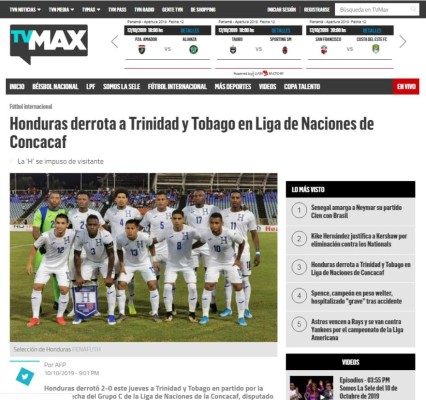 Luego del triunfo ante Trinidad y Tobago, esto dicen los medios sobre Honduras
