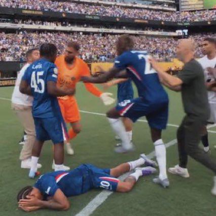 La dura agresión de Luis Enrique a este jugador, la venganza del Real Madrid y Cole Palmer se lo celebró en la cara