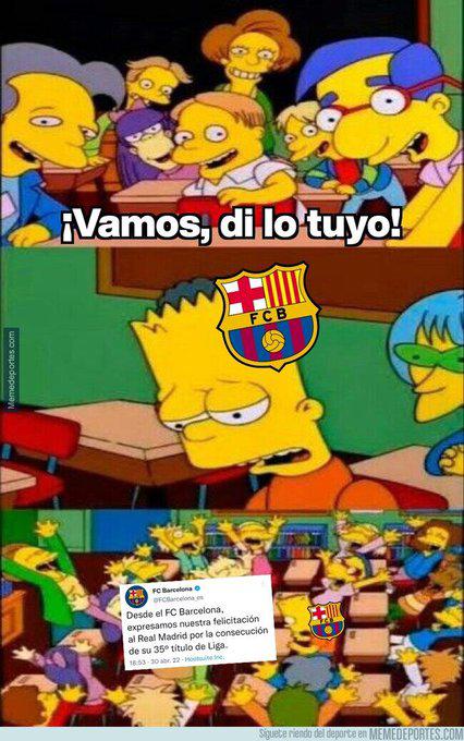 Los otros memes del título de Liga del Real Madrid donde hacen pedazos al Barcelona de Xavi