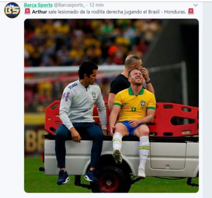 Lesión de Arthur ante Honduras invade las portadas internacionales